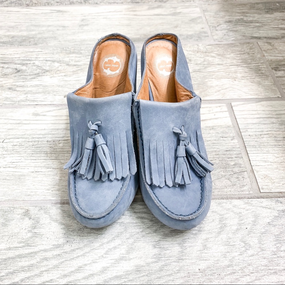 Anthropologie Lucky Penny Wood heeled 
👁️❤️👠s